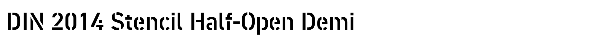 DIN 2014 Stencil Half-Open Demi image